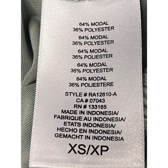 Eri + Ali Anthropologie Wedgewood Green Draped Sleeveless Top XS Extra Small New - Picture 9 of 9